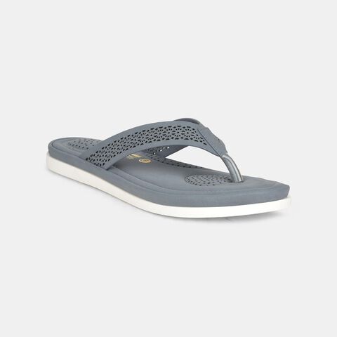 Bata comfit light blue thong slippers for women